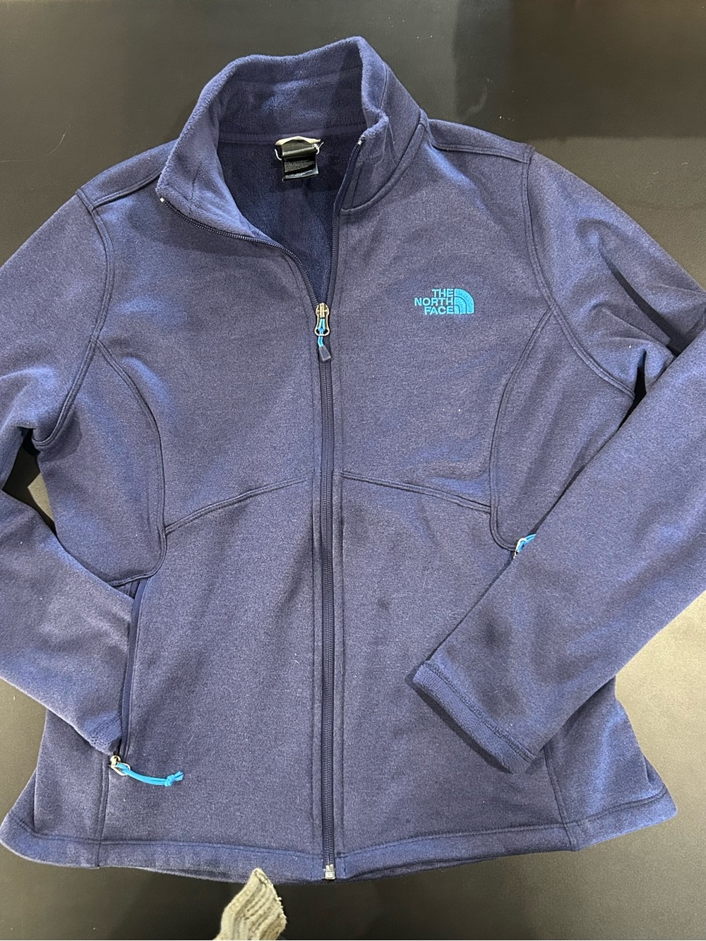 Women's North Face Navy Full-Zip Fleece Lined Jacket